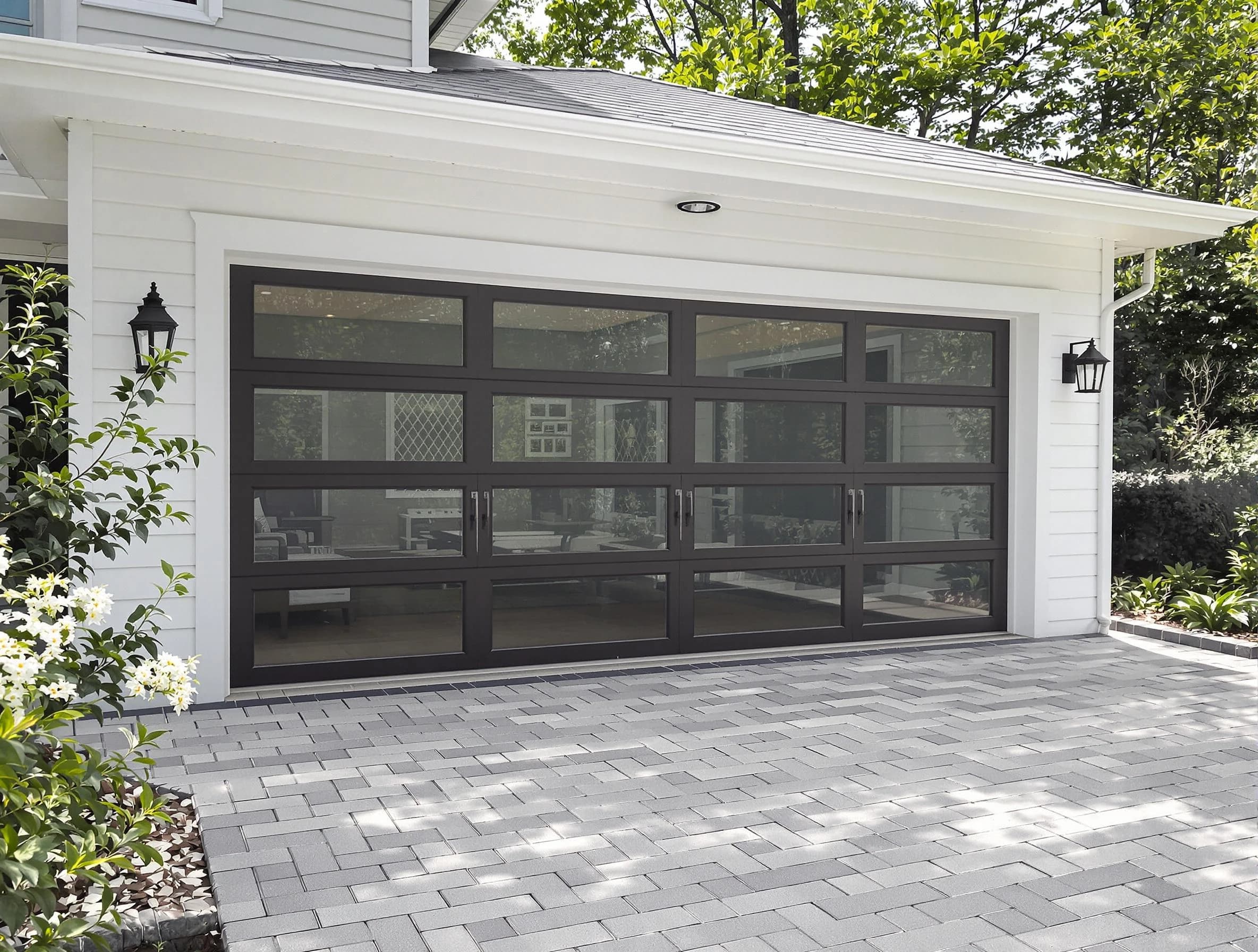 Bridgewater Garage Door Repair design specialist presenting custom garage door options to Bridgewater homeowner